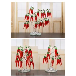 Crystal - Creative - Chili Tree - OrnamentsDecoration