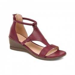 Summer Sandals - Mid Heels - Vintage - Black - Brown - Grey - RedSzpilki