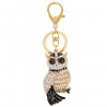 Cute Owl - Rhinestone - KeychainBreloczki Do Kluczy