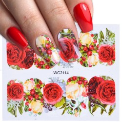 Nail art stickers with flowersNail stickers