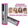 Ceramic hair curler - cordless - auto-rotating - Led display - USBHair
