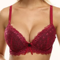Sexy koronkowy biustonosz z push-upemBielizna