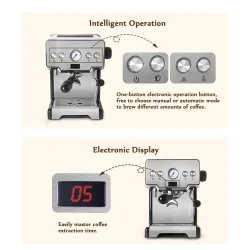 Coffee maker machine - semi-automatic - 15 BarCoffee ware