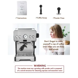 Ekspres do kawy - półautomatyczny - 15 BarKawa
