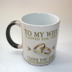 To My Wife / To My Husband - kubek termiczny zmieniający kolor - 350 mlNaczynia Do Picia
