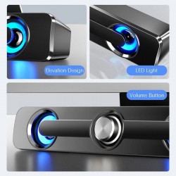 USB - głośnik Bluetooth - stereo - subwoofer - wodoodpornyBluetooth Głośniki