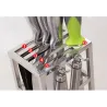 Knives holder stand - 6 holes - stainless steel kitchen storage rackKitchen knives