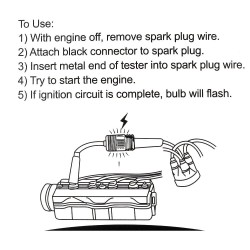 Car ignition system tester - automobile - spark plug testDiagnoza