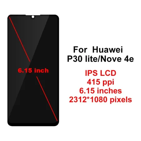 Original LCD frame - HUAWEI P30 Lite - LCD display screenEkrany