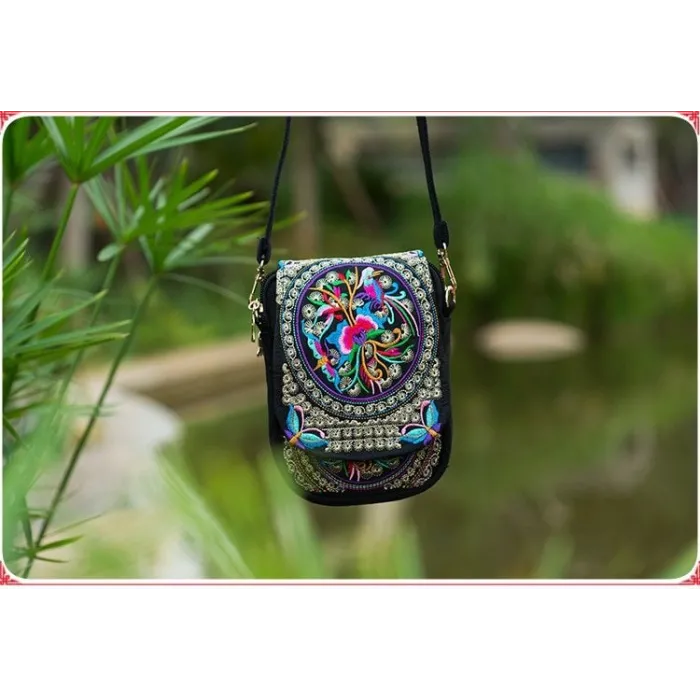 Embroidery - Floral - Shoulder bagsTorebki