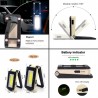 Multifunctional COB work light - USB - rechargeable - 180 degree adjustable - magnet design camping lightTorches