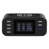 Bezprzewodowa ładowarka Qi - szybkie ładowanie 3.0 - 60W - 8 portów USB - stacja ładującaBaterie & ładowarki