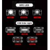 Wielofunkcyjna lampa robocza COB - USB - ładowalna - regulacja 180 stopni - lampa kempingowa z magnesemLatarka