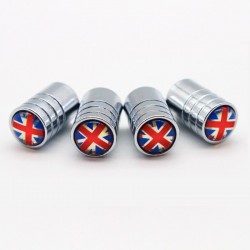 Aluminum valve caps - UK flag - 4 piecesWheel parts