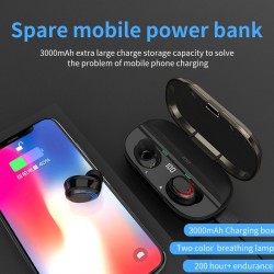 Bluetooth 5.0 - Earphones - 3000mAh - Charging Box - Wireless Headphone - 9D StereoSłuchawki