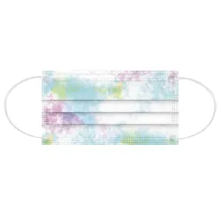 Maseczki na usta / twarz - 3-warstwowe - jednorazowe - wzór tie-dye - 10-20-30-50-60-70 sztukMaski na usta