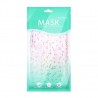 10 - 100 pieces - disposable antibacterial face / mouth masks - 3-layer - floral printMouth masks