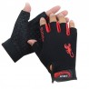 Rękawiczki sportowe - antypoślizgowe - pół palca - ze wzorem skorpiona - unisexRękawiczki