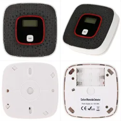 LCD - alarm tlenku węgla - tester zatruć / dymu - detektor - czujnik - monitorBezpieczeństwo w domu