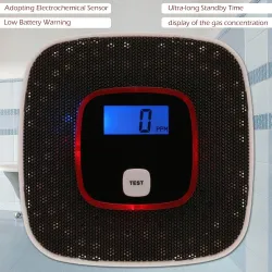 LCD - alarm tlenku węgla - tester zatruć / dymu - detektor - czujnik - monitorBezpieczeństwo w domu