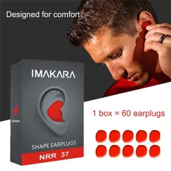 Moldable Shaped - Noise Reduction - Earplugs - 60PcsSen