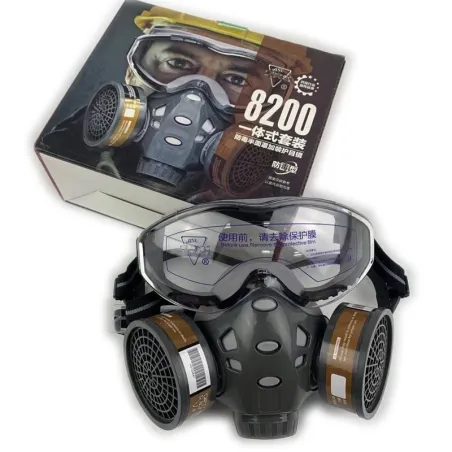 Full Face Gas Mask - Glasses - Safety - Anti-Dust - Filter RespiratorMaski na usta