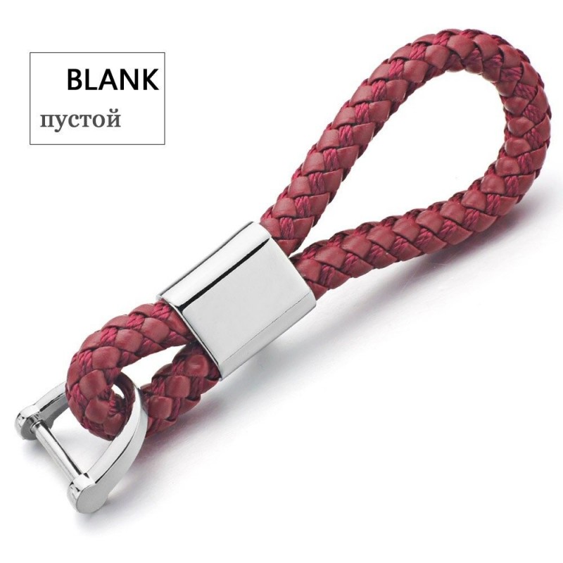 Custom Lettering Keychains - Woven Leather - KeyringsBreloczki Do Kluczy