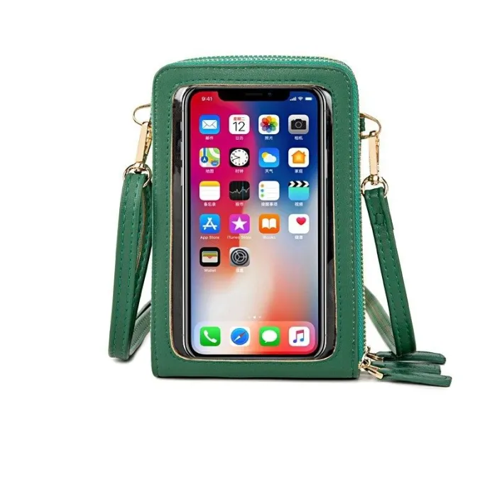 Cell Phone Pocket - Shoulder Bags - LeatherTorebki
