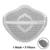 Camouflage - Respirator Face Mask - Silicone - 1pcMaski na usta