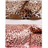 Elegant square scarf with leopard print - silkScarves