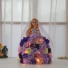 Princess doll made of infinity roses with LED lightDecoration