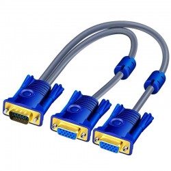 VGA splitter cable - male to dual female - HD 1080PCables