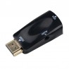 HDMI do VGA adapter - rozdzielacz męski na żeński - gniazdo audio 3,5 - konwerter kablowyRozgałęźniki