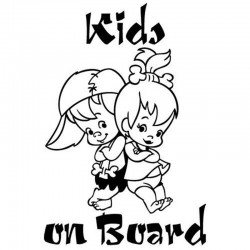 Kids On Board - naklejka winylowa na samochódNaklejki