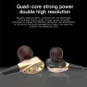 Wired in-ear headphones with microphone - dual drive bass - headsetEar- & Headphones