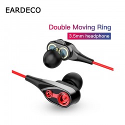 Wired in-ear headphones with microphone - dual drive bass - headsetEar- & Headphones