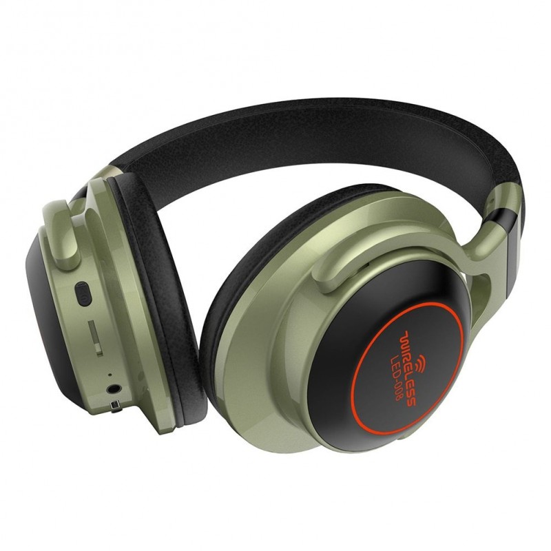 Wireless - Bluetooth sports headphones - headset - microphone - LedEar- & Headphones