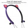 Bluetooth - wireless headset - microphone - in-ear headphones - Led luminous cat earsEar- & Headphones