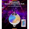 12W - E27 - RGB - żarówka LED z głośnikiem Bluetooth - pilotE27