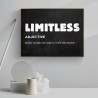 LIMITLESS - inspirujący cytat - plakat na ścianę - płótnoTablice & Znaki