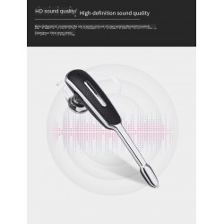 Mini - zaczep na ucho Bluetooth - zestaw głośnomówiący - słuchawki skórzane z mikrofonemSłuchawki