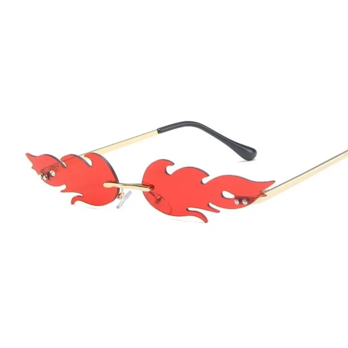 Sexy - okulary przeciwsłoneczne w stylu vintage - płomienie ogniaOkulary Przeciwsłoneczne