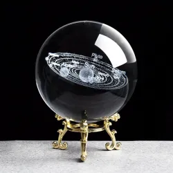 Solar figurines - 3D planets model - crystal ball - desk decorationDecoration