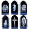 Kostka 3D grawerowana laserowo - Jezus - anioł - Maryja Dziewica - kryształowa statuaDekoracje