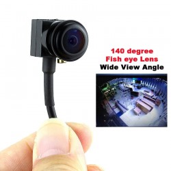 700TVL - 140 stopni - szeroki kąt - obiektyw typu rybie oko - mini kamera bezpieczeństwa / wideoAudio Kamera Wideo