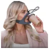 Transparent face / mouth cover - protective mask with openable mouth visorMouth masks