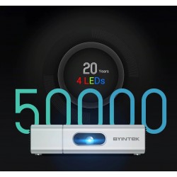 BYINTEK U50 / U50 Pro - Full HD - 1080P - 2K 3D 4K - Android - Wifi - Mini projektor LED DLPProjektory
