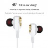 Wired earphones - earpods - high bass - dual drive - with microphone - 3.5mmEar- & Headphones