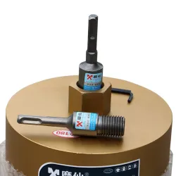 Diamond core bit - electric drill adapter - SDS Plus M22 - round - square - triangleBits & drills