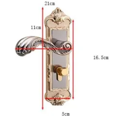 Vintage door handles with security lock - 2 pieces setFurniture